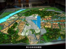 广州南沙区中轴线规划模型